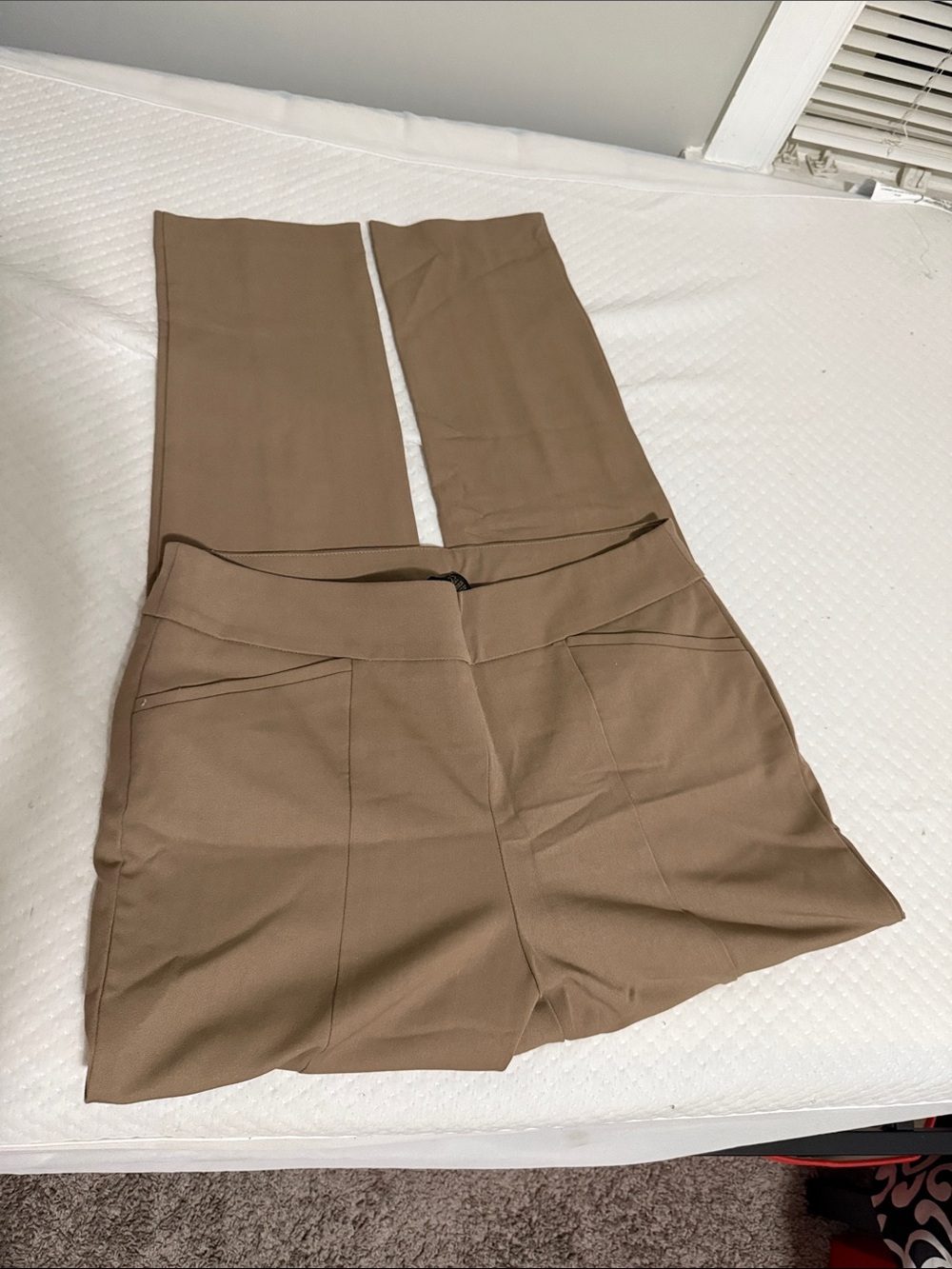 Chico's Taupe Straight-Leg Pants